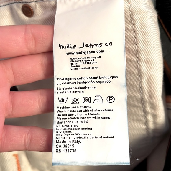 NUDIE JEANS CO. Lean Dean Dry Denim Jeans (UNWORN, BRAND NEW)  // Size 27Wx30L - Picture 5 of 9